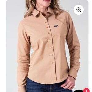 Kimes Ranch Tan Button Down Shirt